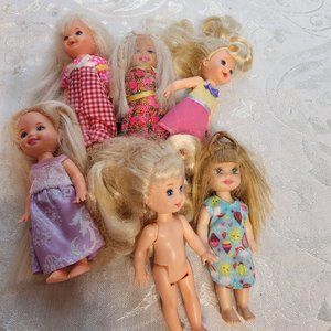 Bundle of vintage Kelly Barbie Doll Friend Dolls